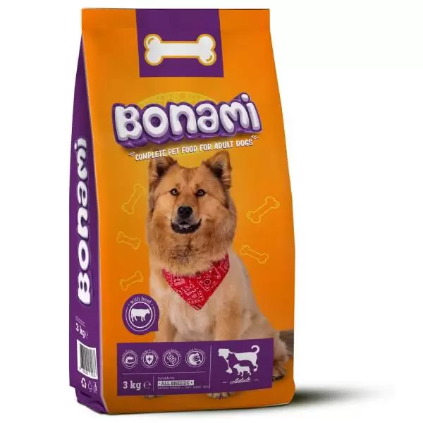 Briketi za pse Junetina 3kg Bonami