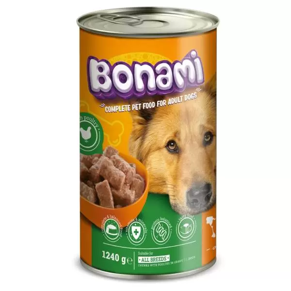 Konzerva za pse Živina 1240g Bonami