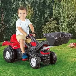 Traktor na pedale sa kašikom za decu crveni 080479 Dolu Toys