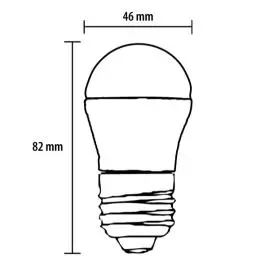 Prosto LED sijalica lopta hladno bela 5W LS-G45-CW-E27/5