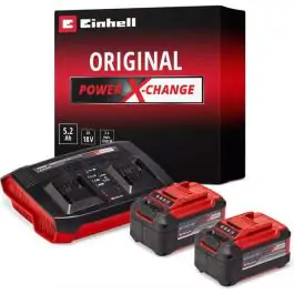 Einhell PXC Starter Set 2x 5,2Ah & Twincharger Kit