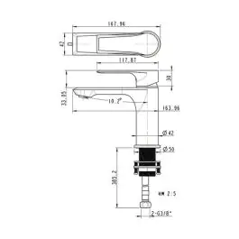 Diplon Baterija za lavabo ST9512