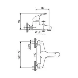 Diplon Baterija za kadu ST8711