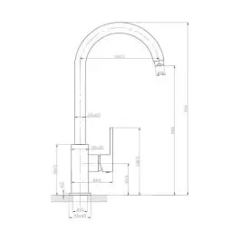 Diplon Quadro baterija za lavabo ST1057