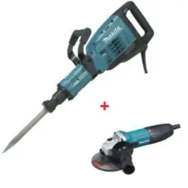 Makita elektropneumatski čekić-štemarica HM1307C + brusilica GA9050