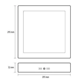 LED nadgradna panel lampa 24W dnevno svetlo PROSTO