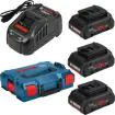 Bosch 18V ProCORE 4,0Ah x3 + GAL 1880 CV + L-Boxx 102 - SET