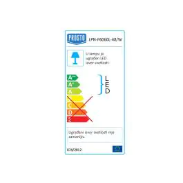 LED panel "sočivo" 48W dnevno svetlo Prosto