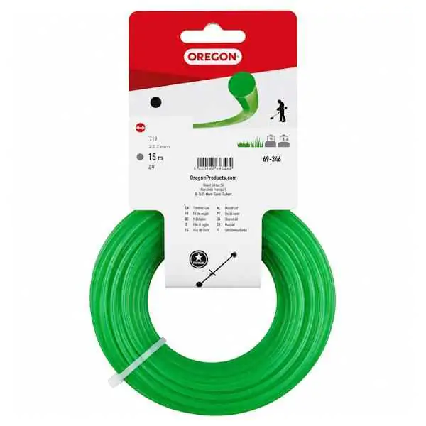 Oregon Silk za trimer, kockasti zelen 2.7mm x 15m 69-470