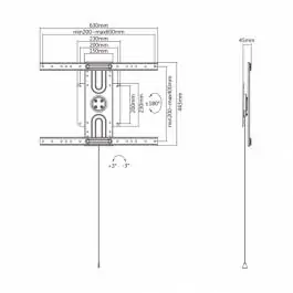 S BOX PLB 1246 F Nosac TV 37"-80" PLB-1246F