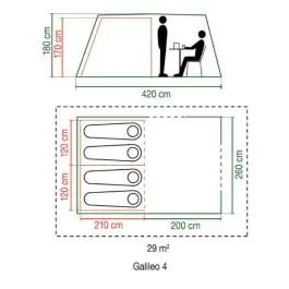 COLEMAN Galileo 4 Šator