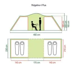 COLEMAN Ridgeline 4 Plus Šator