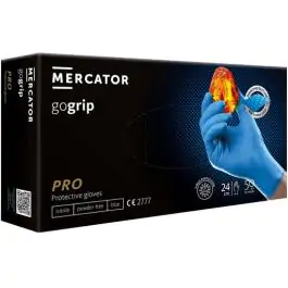 Jednokratne rukavice MERCATOR GOGRIP PRO plave bez pudera XXL 50kom