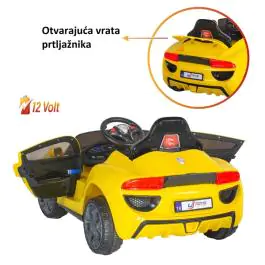 Auto Jagor na akumulator za decu Žuti 12V R/C