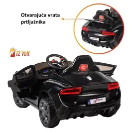 Auto Jagor na akumulator za decu crni 12V R/C