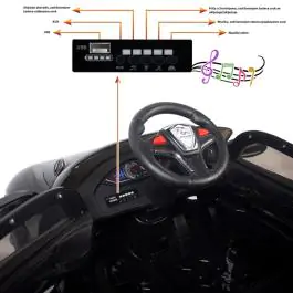 Auto Jagor na akumulator za decu crni 12V R/C