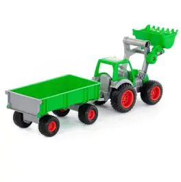 Igračka Traktor Sa Kašikom I Prikolicom 63 x 15 x 15 cm