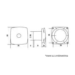 Izduvni ventilator 100mm RIO4/BELI