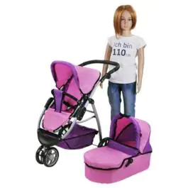 Knorrtoys kolica za lutke Coco - pink purple