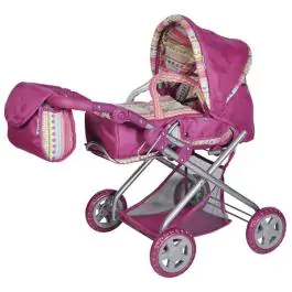 Knorrtoys Kolica za lutke Kyra pinkstripe