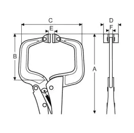 Irwin grip klešta GRIP 'C' 300mm