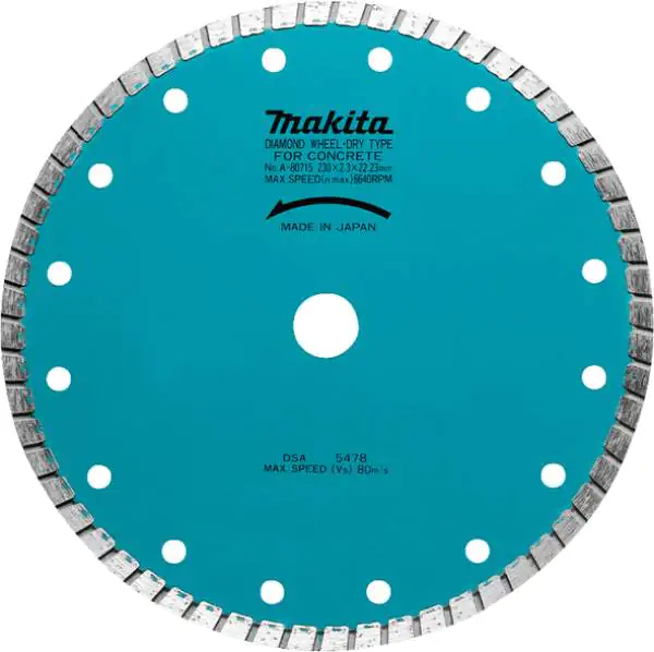 Makita dijamantski list 180/25,4mm sa talasastim oblikom za suvo rezanje (keramika, mermer) A-84078