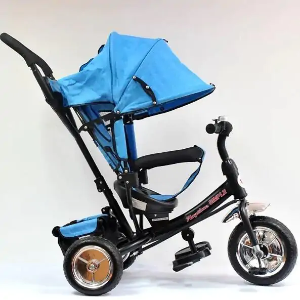 Tricikl za decu Playtime Simple 411 plava-crni ram - proizvod na akciji