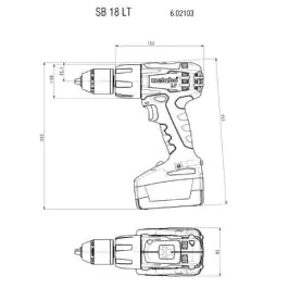 Metabo akumulatorska vibraciona 18V bušilica - odvrtač SB 18 LT Compact