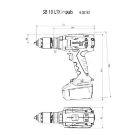 Metabo akumulatorska vibraciona 18V bušilica - odvrtač SB 18 LTX Impuls Solo