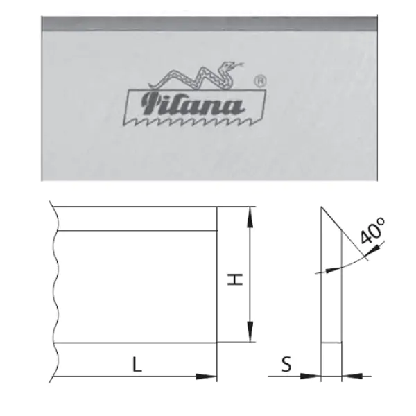 Nož za abrihter 510x30x3mm HSS Pilana