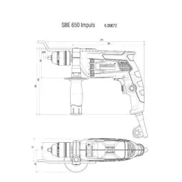 Udarna bušilica SBE 650 IMPULS Metabo