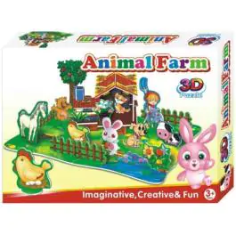 3D Puzzle sa motivima životinjske farme