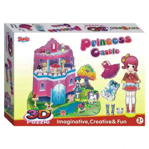 3D Puzzle sa motivima princeze i dvorca