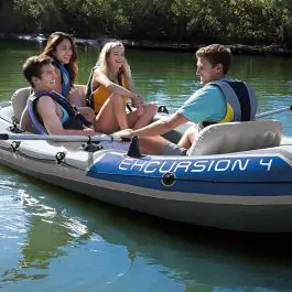 Čamac 315 x 165 x 43cm Excursion 4 Boat set INTEX 68324
