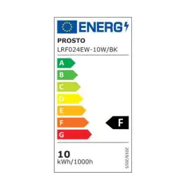 LED reflektor 10W LRF024EW-10W/BK Prosto