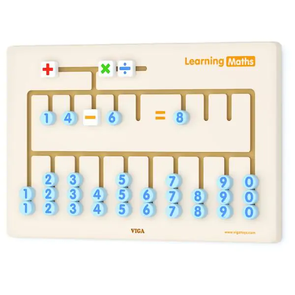 Viga Drveni matematički pano