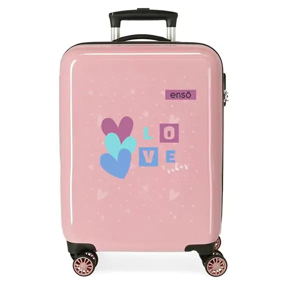 ENSO ABS Kofer 55 cm Love Vibes Powder pink