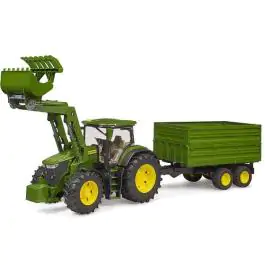 Bruder traktor John Deere 7R350 sa utovarivačem i prikolicom