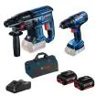 Bosch GBH 180-LI + GSR 180-LI Set akumulatorskih alata, 18v, 2x4.0Ah