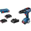 Bosch Akumulatorska vibraciona bušilica - odvrtač GSB 18V-50 18V 3x2,0Ah, 06019H5121