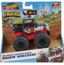 Hot Wheels Monster truck 1:43 sa svetlom i zvukom crveni