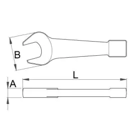 Unior 118/7 ključ viljuškasti udarni 90mm