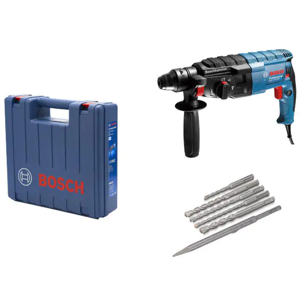 Bosch GBH 240 bušilica za beton SDS-Plus + 6-delni set burgija u koferu, 790W