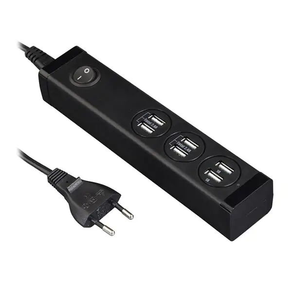 Hama USB punjač sa 6 portova i prednaponskom zaštitom