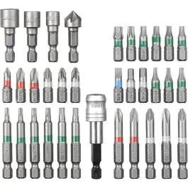 34-delni set adaptera i bitova prihvat 1/4' Einhell