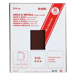 KWB 49810060 Brusni papir list (drvo-metal) GR60 | 230x280, alu-oksid