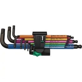 Wera 950/9 Hex-Plus Multicolour 1 set imbus ključeva, metrički, BlackLaser, 9 komada, 05022089001