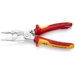 Knipex 13 96 200 T BK klešta za električne instalacije izolovana, VDE, hromirana 200 mm