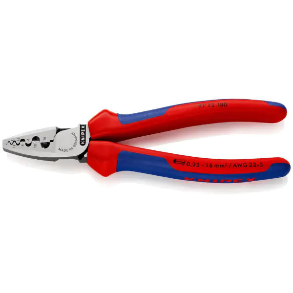 Knipex klešta za krimpovanje hilzni (kablovskih završetaka) 180mm 97 72 180 - proizvod na akciji