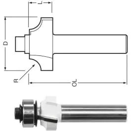 Makita glodalo sa ležajem 9.5mm D-48402